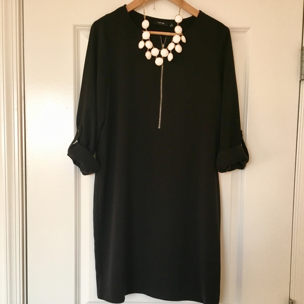 Black Work or Casual Dress 3/4 Sleeves